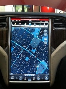 The LCD inside a Tesla.