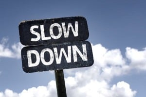 Those Exceptional Cases When Real-Time Needs to be Slowed Down