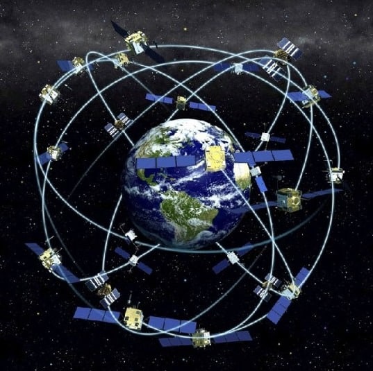 The GPS System is the successor to the TRANSIT system used by U.S. submarines to launch Polaris missiles. Source: Wiki Media.)