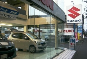 A car dealership in Japan, a possible victim of a post-ownership world. 