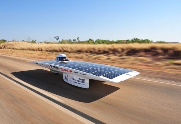 Tokai University's Solar Car "Tokai Challenger, the winner of the 2009 Global Green Challenge. Source: Wikimedia